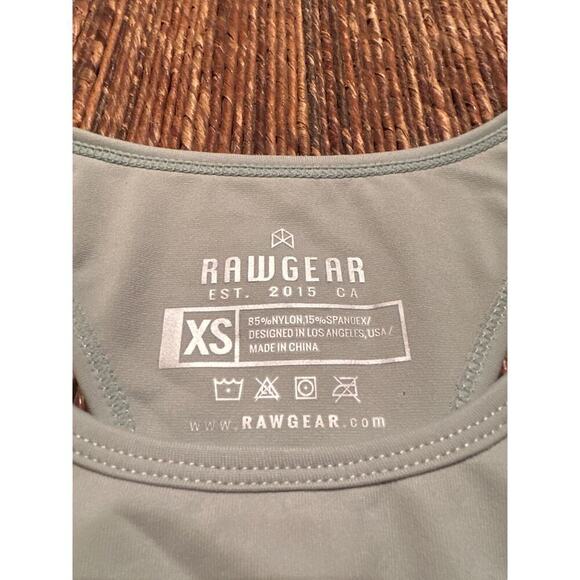 Rawgear Women's Racerback Workout Yoga Cutout Sports Bra Size XS Light Green NWT - Picture 5 of 6